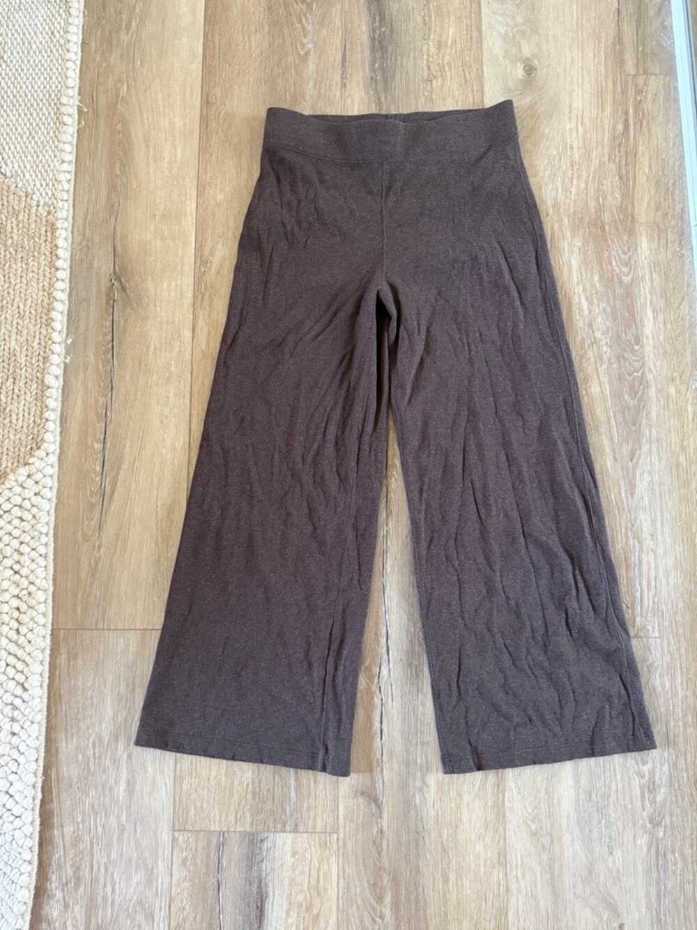 buck mason marled chestnut surplus rib weekender brown pant women size large